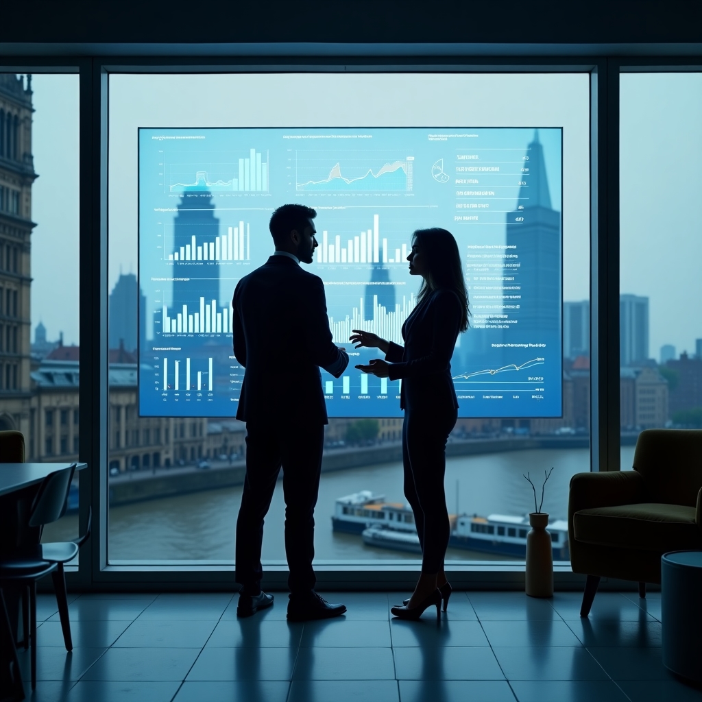 Tech innovation space with interactive displays